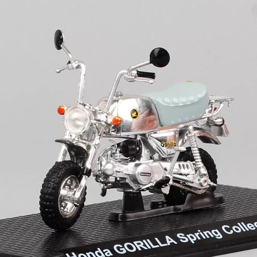 1/24 Tiny Honda Gorilla Spring 1999 Motorcycle Model Diecast Silver - Picture 10 of 13