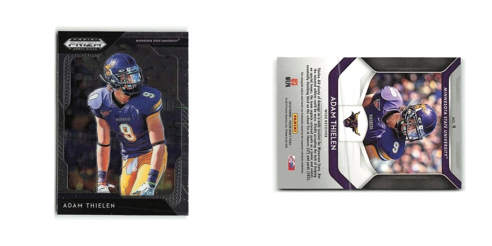 Adam Thielen 2019 Panini Prizm Collegiate Draft Picks #4 NM - Image 3 of 3
