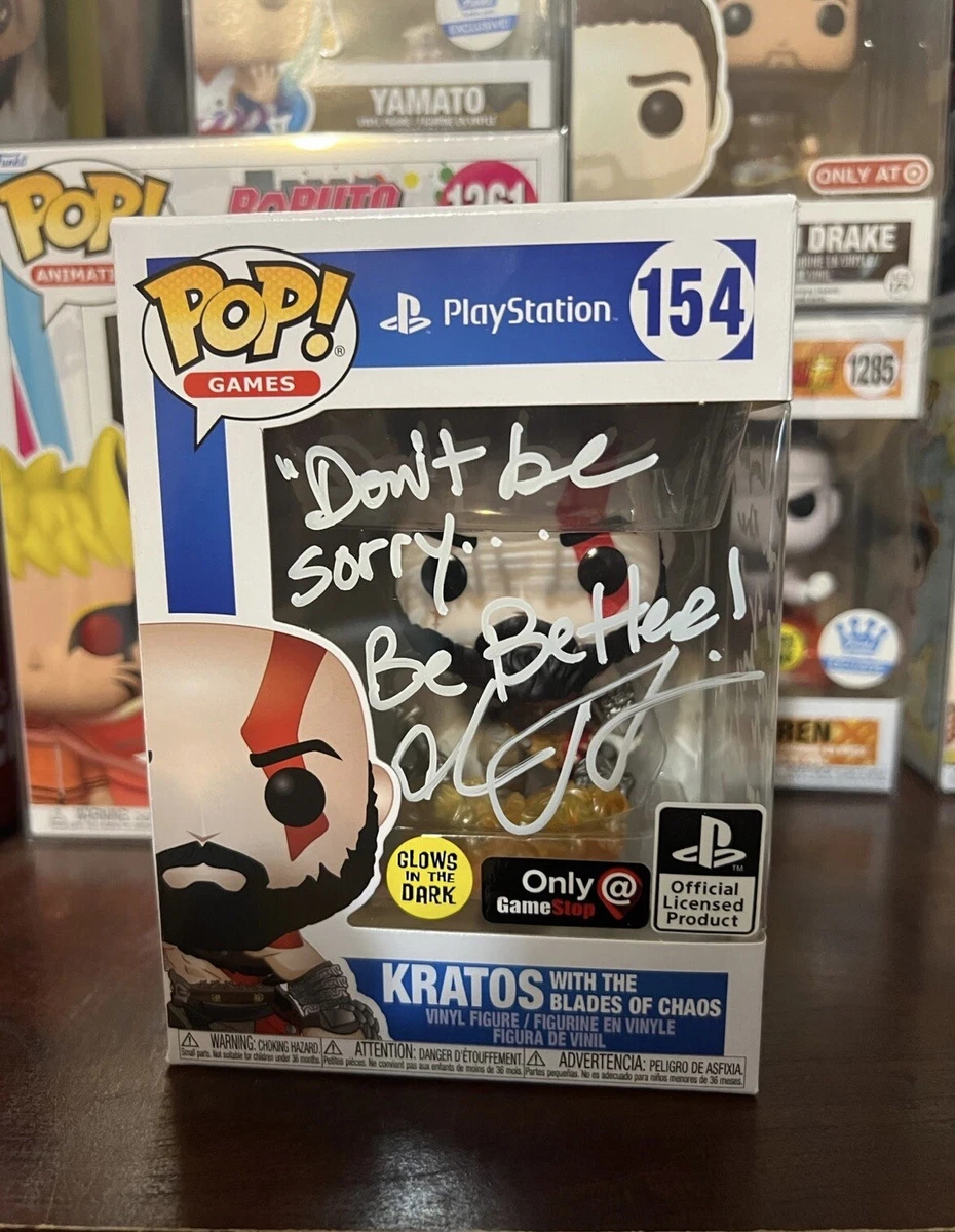 Funko Pop! God of War Kratos with The Blades of Chaos Exclusive Figure 154 GITD Glow in The Dark : Toys & Games