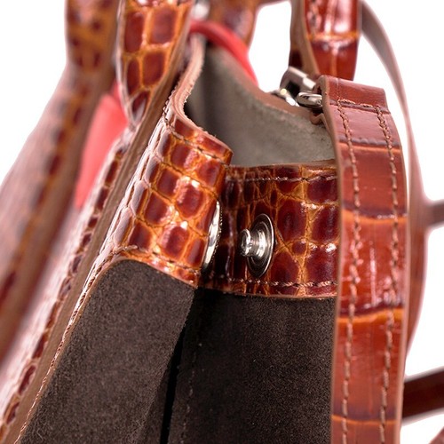 NEU $ 725 LONGCHAMP RUNWAY Krokoprägung Leder Cognac ROSEAU kleine TASCHE & RIEMEN - Bild 10 von 21