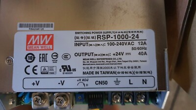 MW RSP-1000-24 Switching Power Supply 24V 40A (AC: 100~240V)