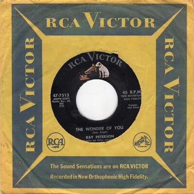Ray Peterson   The Wonder Of You 1959 RCA Rockabilly VG Plays Clean