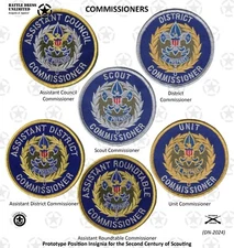 Commissioner Patches Council District Roundtable Unit Scouters Wear 2nd Century