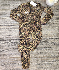 lululemon Leopard Animal Print Full Zip Jacket Leggings 2pc Set Size 8