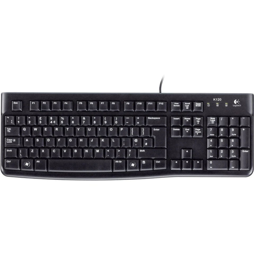 Logitech Keyboard K120 Business USB Tastatur Deutsch, QWERTZ Schwarz - Bild 4 von 4