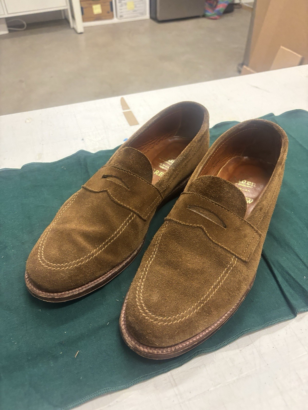 Alden 5735F Snuff Suede LHS / Penny Loafer