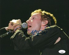 Chris Martin Coldplay Signed Autograph 8x10 Photo - Parachutes X&Y w/ JSA COA