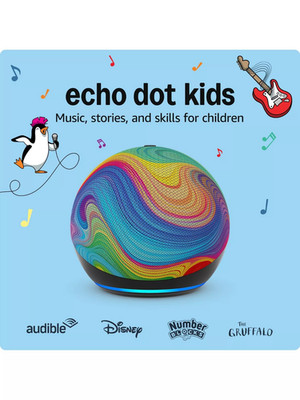 Amazon Echo Dot (5. Gen) Kinder Smart Lautsprecher mit Alexa / Rainbow Swirl