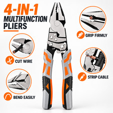 Ratchet Self-Locking Wire Cutter, Electrician Pliers Self-Locking Mechanism