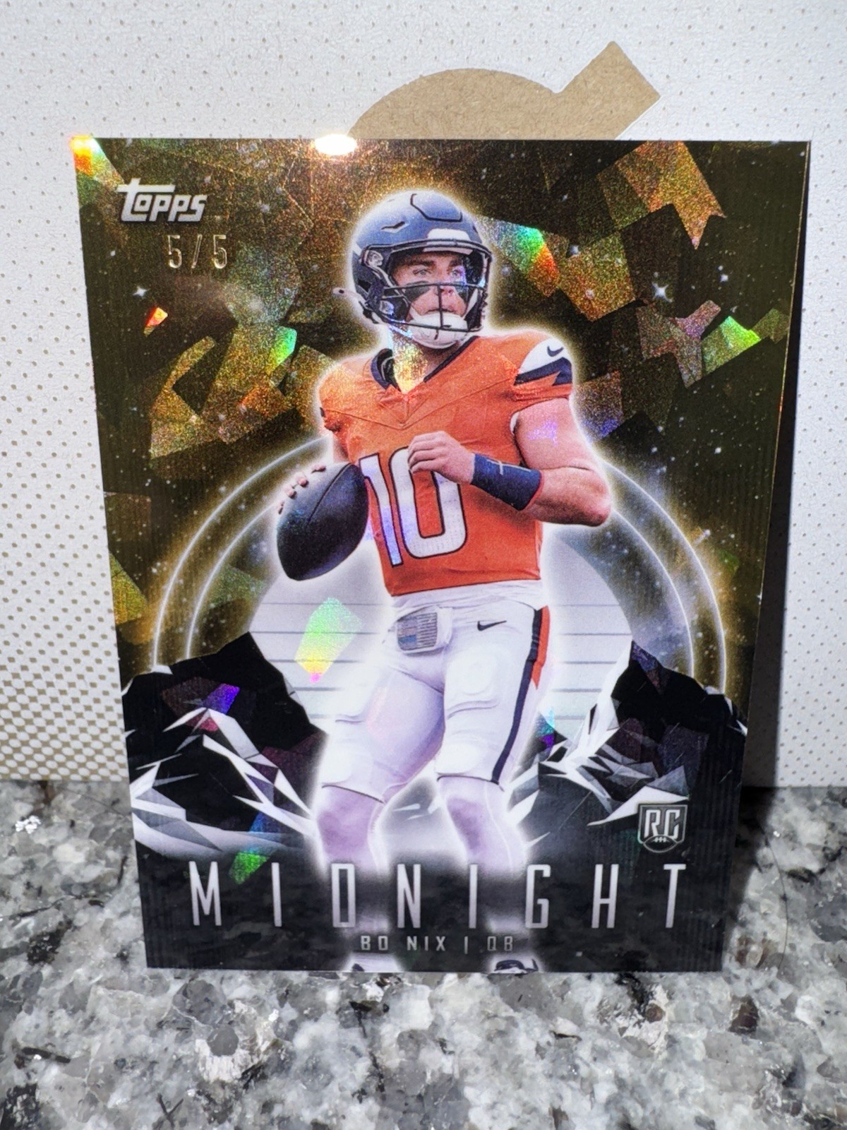 2024 Topps Midnight Rookie Bo Nix 5/5!!! (RARE)