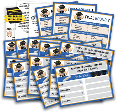 Graduation Friendly Feud Quiz, Graduation Feud Quiz, Graduation Decorations, Gra