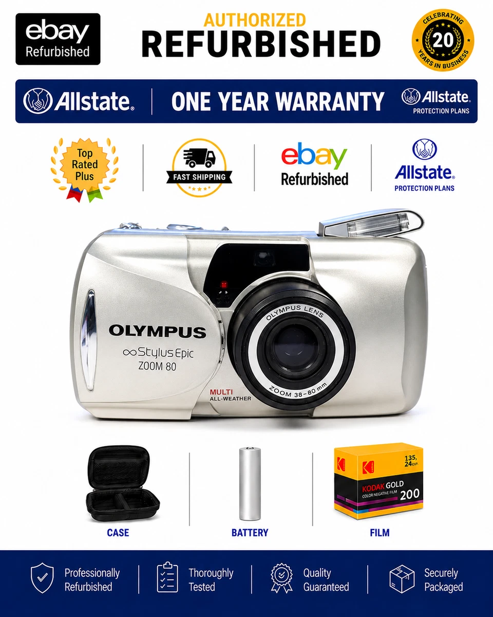 25+ Olympus Stylus Epic Zoom 80 Auto Film Cameras for sale