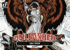 Zac Veen 2023 Donruss Baseball - Unleashed Rapture #U3 - Colorado Rockies