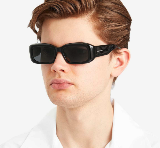 NUOVI occhiali da sole Yves Saint Laurent SL 809 001 55 mm 100% autentici