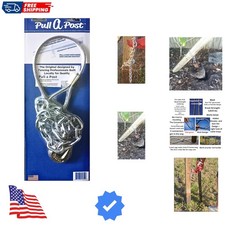 Upgraded  Heavy-Duty Fence Post Removal Tool – Stronger Cable, Longer Chain, ...