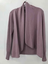 Pre-Owned Saks Fifth Avenue Purple Size Small Cashmere Cardigan Sweater