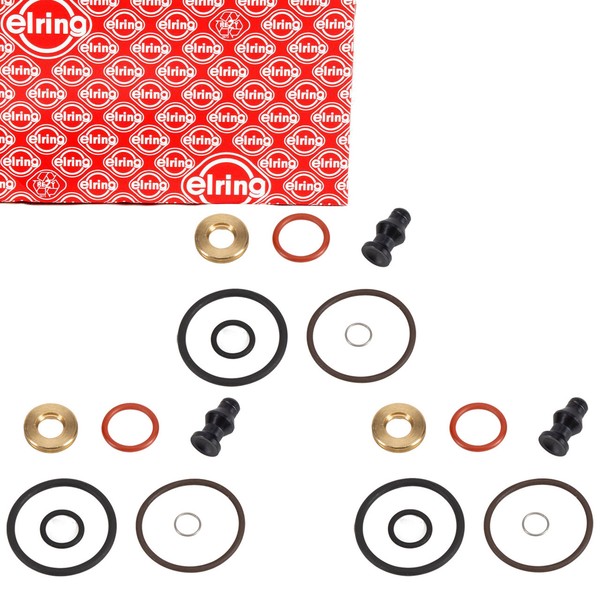 3X Elring Dichtring Einspritzventil Satz FüR VW Polo 6N2 9N Lupo FOX 1.2/1.4 TDI-image