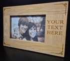 SOLID OAK Personalised Wooden Photo Picture Frame Christmas Birthday Gift Wood