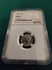 1945-P Mercury Dime MS65 High Grade Toned Rainbow NGC Graded Beautiful Coin
