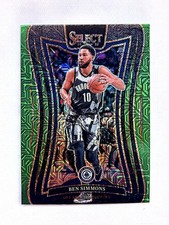 2024-25 Panini Select #352 Ben Simmons Green Mojo Prizm