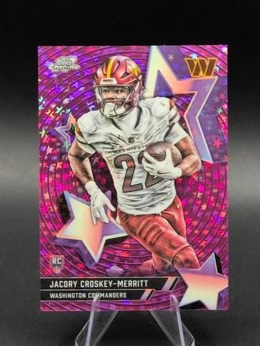 2025 Topps Cosmic Chrome Jacory Croskey-Merritt Base (RAW)