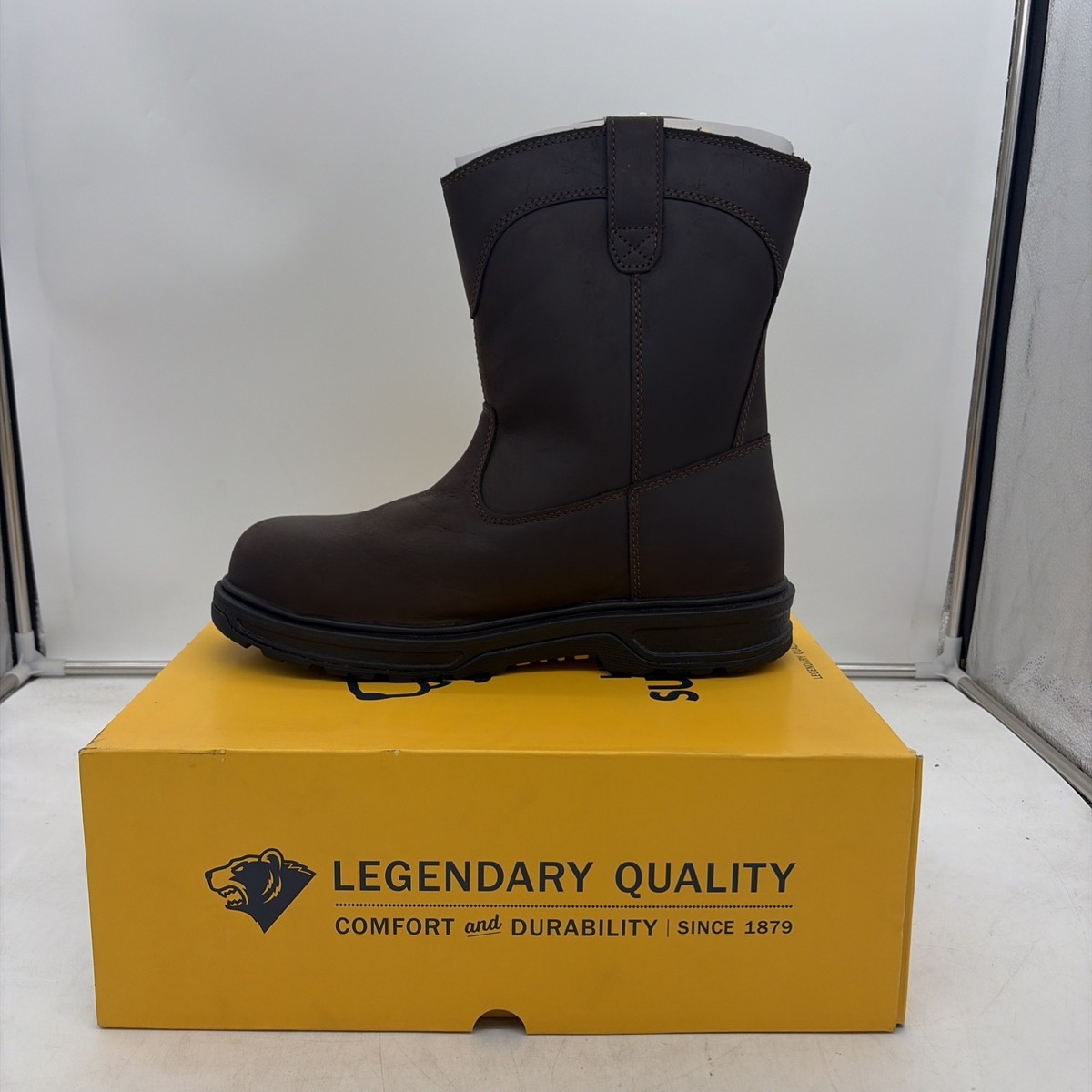 HERMAN SURVIVORS Sz 12 Plower Waterproof Steel Toe Pull On 