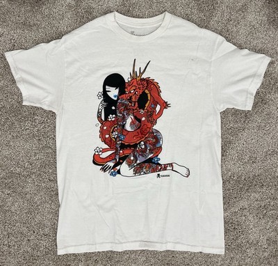 TOKIMEKI T-SHIRTS COLLECTION (雑貨)セット Tokidoki Dragon Geisha Graphic T Shirt Mens Medium Designed by