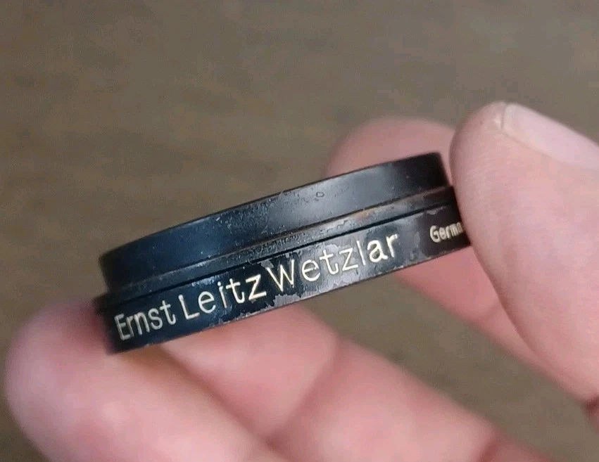 Leica E.Leitz.Wetzlar A-36 Black Rim Yellow With no.2 Filter - Image 3 of 4
