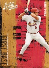 2005 Donruss Leather & Lumber Silver #5 Albert Pujols #039/100 Cardinals