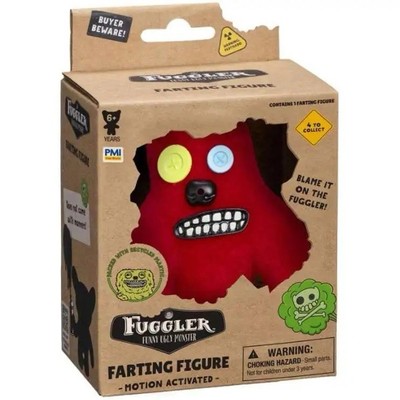 Fuggler Farting Figure Red Sasquoosh 3.5'' Figure Funny Ugly Monsters NEW