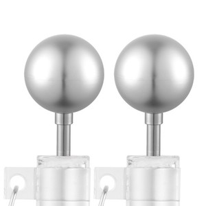 Yescom 2 Packs 3" Flagpole Silver Ball Top Finial Ornament for Flag Pole Outdoor