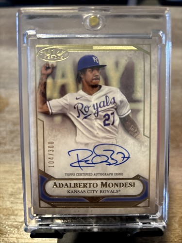 2021 Topps Tier One Certified Autograph Issue Gold Adalberto Mondesi 104/300