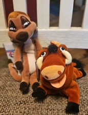 Original Vintage Disney Lion King Plush Lot Pumba  Timon Hakuna Matata bean bag