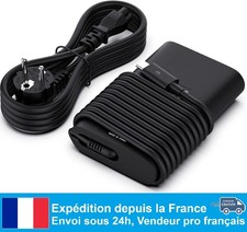 Chargeur USB-C 60W pour Dell Latitude / XPS / Chromebook, Compatible avec 45w