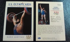 Mario Martinez Weightlifter 1992 U.S. Olympic Hopefuls Impel Marketing Olympics