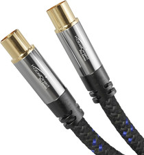 4K Aerial Cable, Coaxial Antenna Cable, TV Cable, Nylon Braided ? 5M ? Televisio