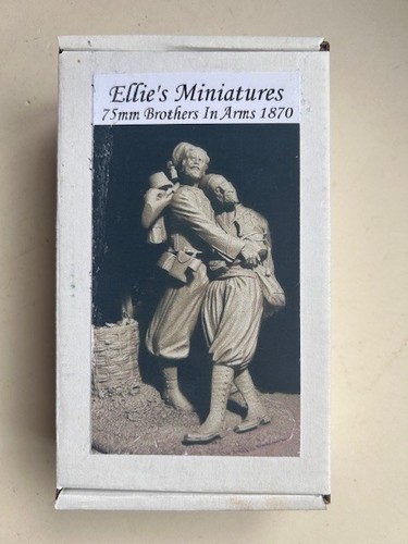 75mm Resin Figur - Ellie's Miniatures - ''Brothers in Arms'' French Zouves 1870