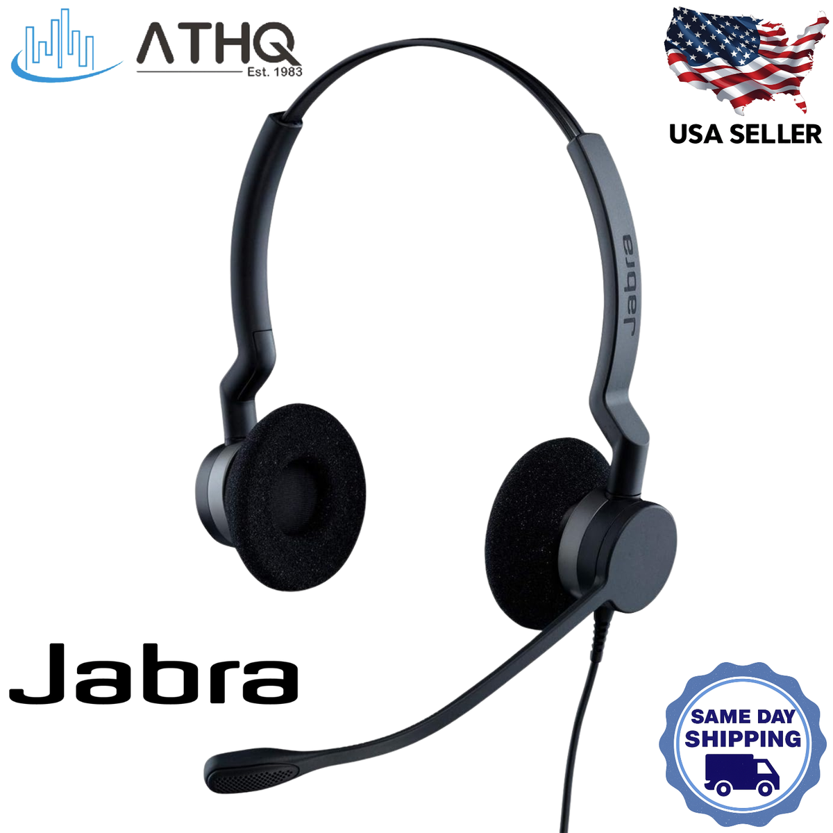 Jabra Biz 2300 USB UC Duo Headset (2399-829-109) Wired Binaural