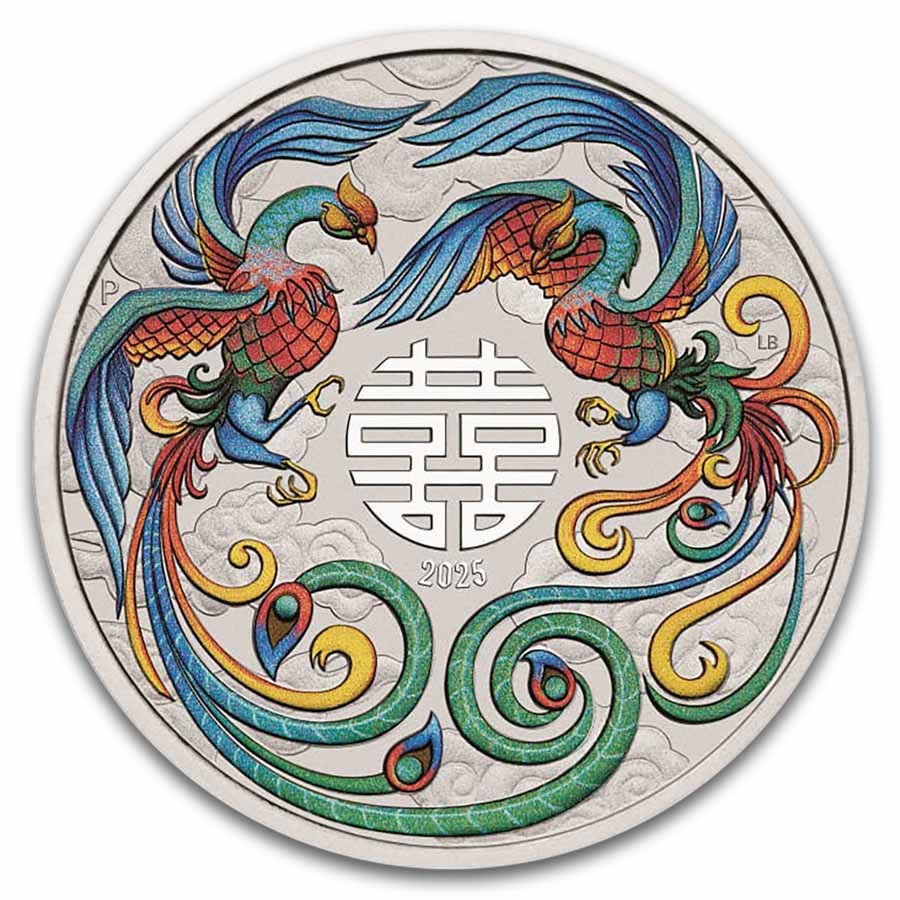 2025 AUS 1 oz Silver Double Phoenix Colorized BU (Multi, Cap) | eBay