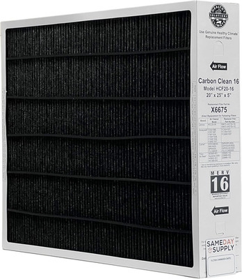 Healthy Climate  X6675 20X25X5 Healthy Climate Carbon-Clean MERV 16 Filter Bundl