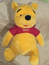 Disney Winnie the Pooh Bear Large Jumbo Plush 20" Vintage Sitting MATTEL Arco