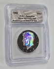 RARE Limited 500 Ruthenium Holo 1965 ICG Silver Kennedy Half Dollar Silver Coin