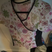 Female Size Medium Scrubs Top