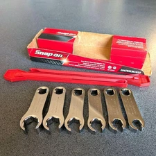 SNAP-ON 206FRHLM1015 Metric Flare Nut Torque Adaptors 6Pc 3/8" Drive
