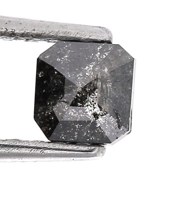 Surat*Diamond*City Natürlicher Diamant 0,70 ct Schwarz Oktagon Brilliant-Schliff