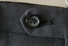 Hugo Boss Leicester1 Dress Pants Men's 34x31 Dark Gray Wool Blend Tailored Fit