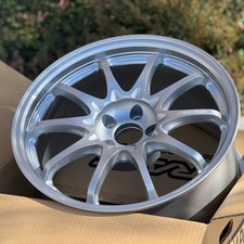 Set Of 4 Volk Racing Ce28n-plus 17x9.5 45 5x100 Silver Wheels Fits Gr86 Brz