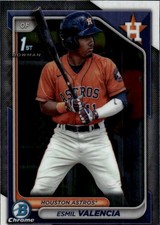 2024 Bowman Esmil Valencia #BCP-75 Chrome Prospects Houston Astros 25F