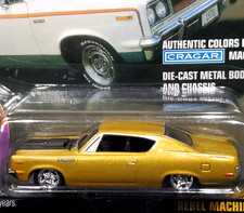 Johnny Lightning 70 1970 Amc Rebel Machine Muscle Cars Usa Collectible Gold