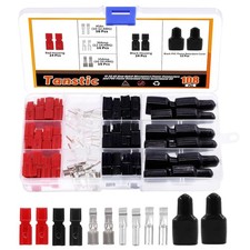108Pcs 15/30/45 Amp Quick Disconnect Power Terminals Connectors, Red Black Ho...